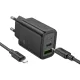 Hoco N63 (EU) 30W Charging Adapter With TC to IP Cable 